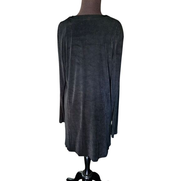 Rabbit Rabbit Rabbit Black Slinky Slip On Dress And Cardigan Set Size 2 - Picture 2 of 6